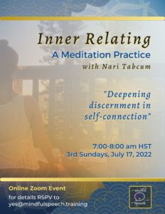Inner Relating Practice Meditation Games Online Flyer