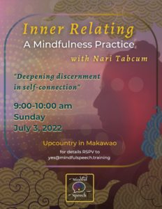 Inner Relating Practice Meditation Games In Person Flyer